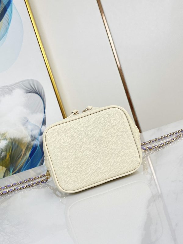 ルイヴィトン アウトレット 店舗 LOUIS VUITTON ナノ・ノエ　バイカラーモノグラムアンプラント M82933 ホワイト/ライラック - 画像 (7)
