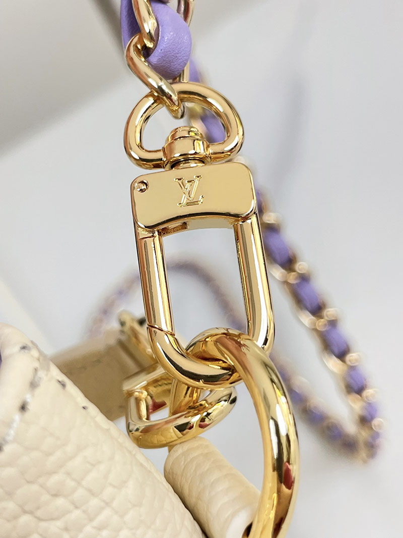 ルイヴィトン アウトレット 店舗 LOUIS VUITTON ナノ・ノエ バイカラーモノグラムアンプラント M82933 ホワイト/ライラック - 画像 (4)
