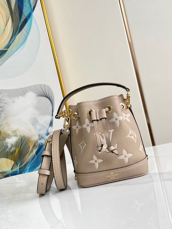 ルイヴィトン アウトレット 店舗 LOUIS VUITTON ナノ・ノエ 2way M46291 トゥルトレールクレーム バイカラーモノグラム・アンプラント - 画像 (9)