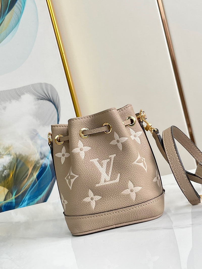 ルイヴィトン アウトレット 店舗 LOUIS VUITTON ナノ・ノエ 2way M46291 トゥルトレールクレーム バイカラーモノグラム・アンプラント - 画像 (8)