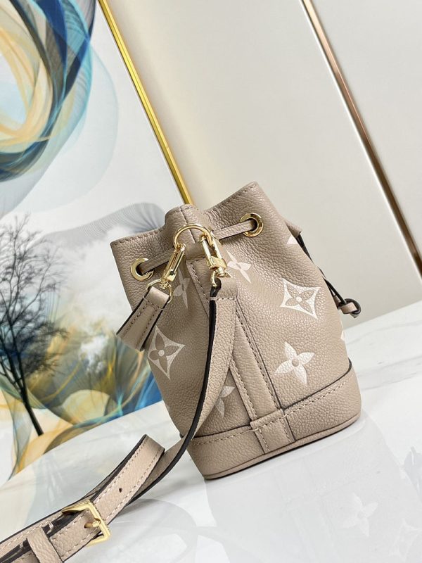 ルイヴィトン アウトレット 店舗 LOUIS VUITTON ナノ・ノエ 2way M46291 トゥルトレールクレーム バイカラーモノグラム・アンプラント - 画像 (6)