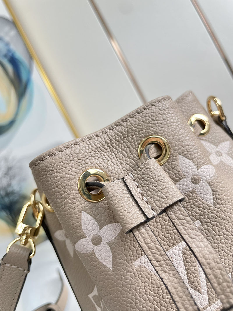 ルイヴィトン アウトレット 店舗 LOUIS VUITTON ナノ・ノエ 2way M46291 トゥルトレールクレーム バイカラーモノグラム・アンプラント - 画像 (5)