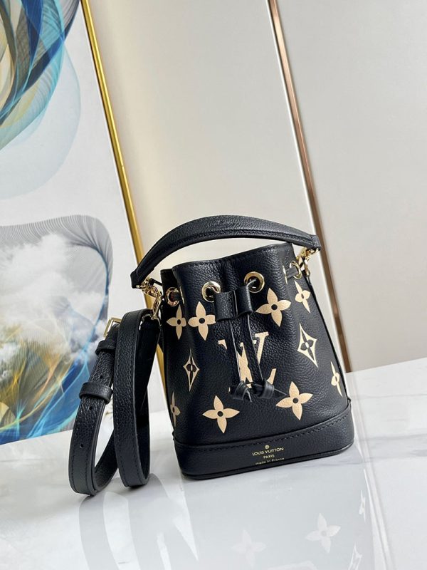 ルイヴィトン アウトレット 店舗 LOUIS VUITTON ナノ・ノエ 2way ブラック ベージュ lv301897 ナノノエ 芸能人 - 画像 (9)