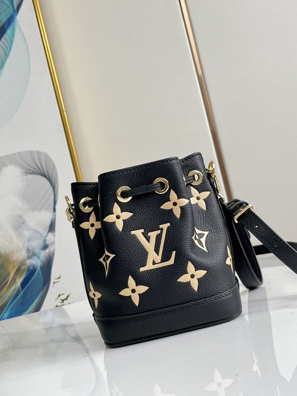 ルイヴィトン アウトレット 店舗 LOUIS VUITTON ナノ・ノエ 2way ブラック ベージュ lv301897 ナノノエ 芸能人 - 画像 (8)