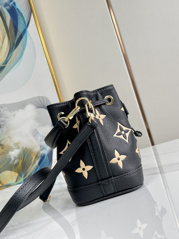 ルイヴィトン アウトレット 店舗 LOUIS VUITTON ナノ・ノエ 2way ブラック ベージュ lv301897 ナノノエ 芸能人 - 画像 (6)