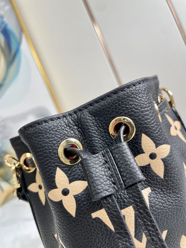 ルイヴィトン アウトレット 店舗 LOUIS VUITTON ナノ・ノエ 2way ブラック ベージュ lv301897 ナノノエ 芸能人 - 画像 (5)