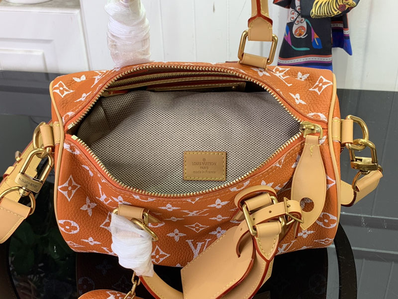 逸品 ルイヴィトン M13912 スピーディ P9 バンドリエール 25 サマーピーチ LOUIS VUITTON ボストンバッグ - 画像 (3)