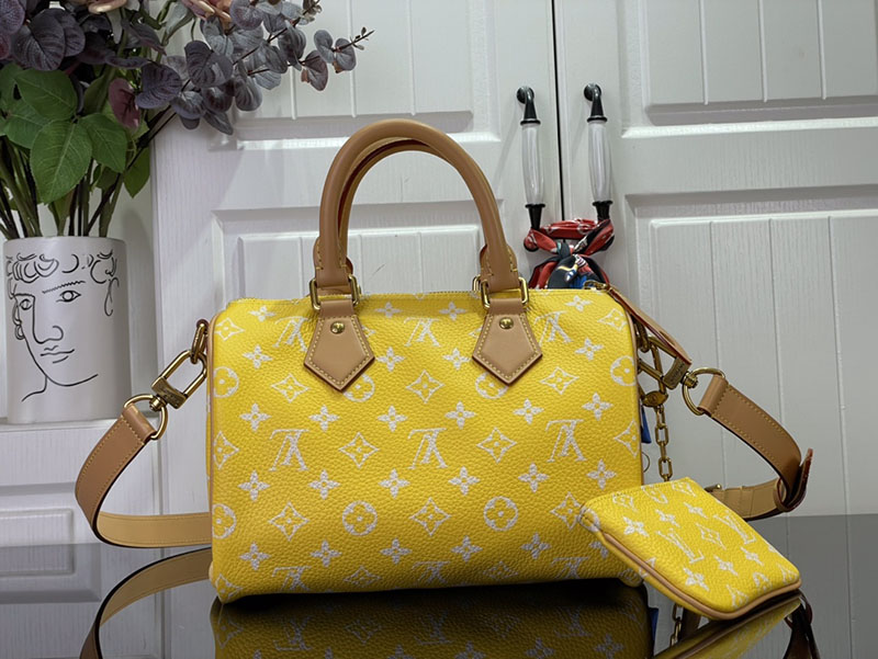 逸品 ルイヴィトン M24426 スピーディ P9 バンドリエール 25 イエロー LOUIS VUITTON ボストンバッグ - 画像 (8)