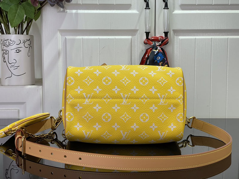 逸品 ルイヴィトン M24426 スピーディ P9 バンドリエール 25 イエロー LOUIS VUITTON ボストンバッグ - 画像 (7)