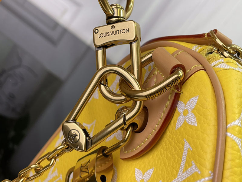 逸品 ルイヴィトン M24426 スピーディ P9 バンドリエール 25 イエロー LOUIS VUITTON ボストンバッグ - 画像 (6)