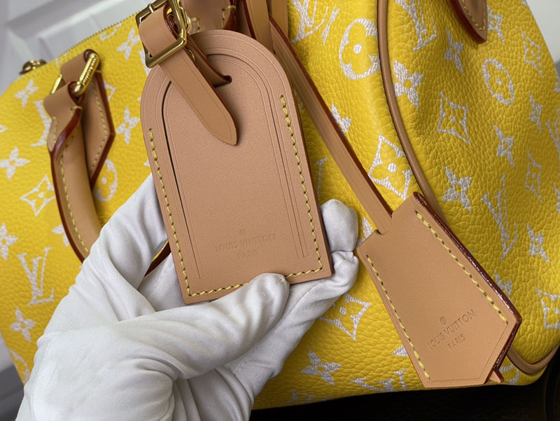 逸品 ルイヴィトン M24426 スピーディ P9 バンドリエール 25 イエロー LOUIS VUITTON ボストンバッグ - 画像 (5)