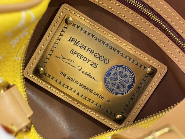 逸品 ルイヴィトン M24426 スピーディ P9 バンドリエール 25 イエロー LOUIS VUITTON ボストンバッグ - 画像 (3)