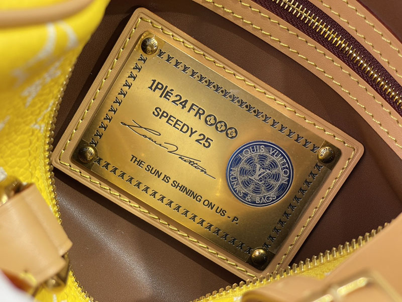 逸品 ルイヴィトン M24426 スピーディ P9 バンドリエール 25 イエロー LOUIS VUITTON ボストンバッグ - 画像 (3)
