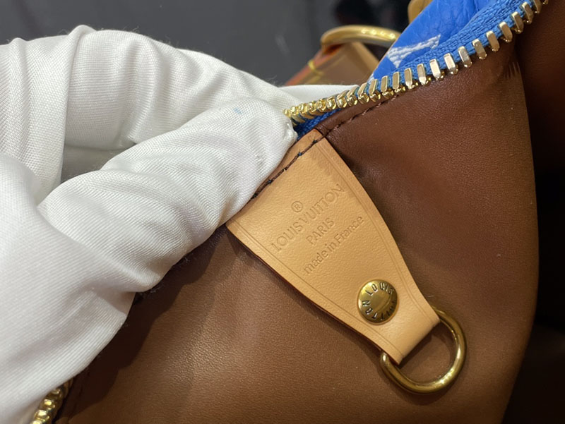 逸品 ルイヴィトン M24424 スピーディ P9 バンドリエール 25 ブルー LOUIS VUITTON ボストンバッグ - 画像 (4)