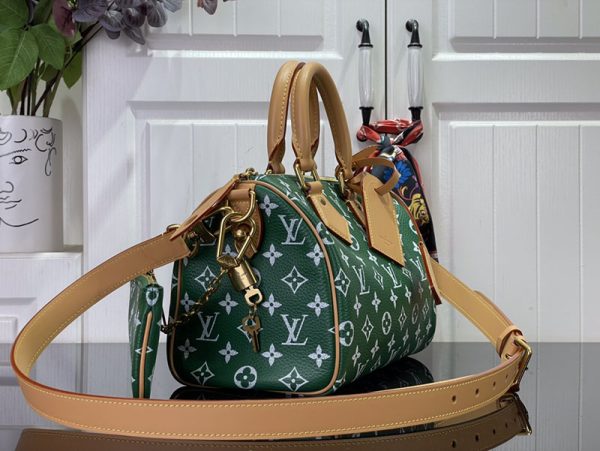 逸品 ルイヴィトン M24423 スピーディ P9 バンドリエール 25 ヴェール LOUIS VUITTON ボストンバッグ - 画像 (9)
