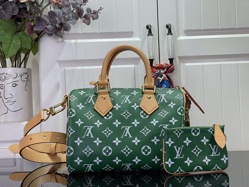 逸品 ルイヴィトン M24423 スピーディ P9 バンドリエール 25 ヴェール LOUIS VUITTON ボストンバッグ - 画像 (8)