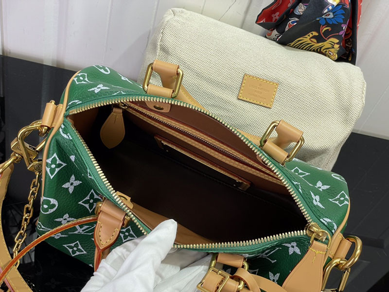 逸品 ルイヴィトン M24423 スピーディ P9 バンドリエール 25 ヴェール LOUIS VUITTON ボストンバッグ - 画像 (2)