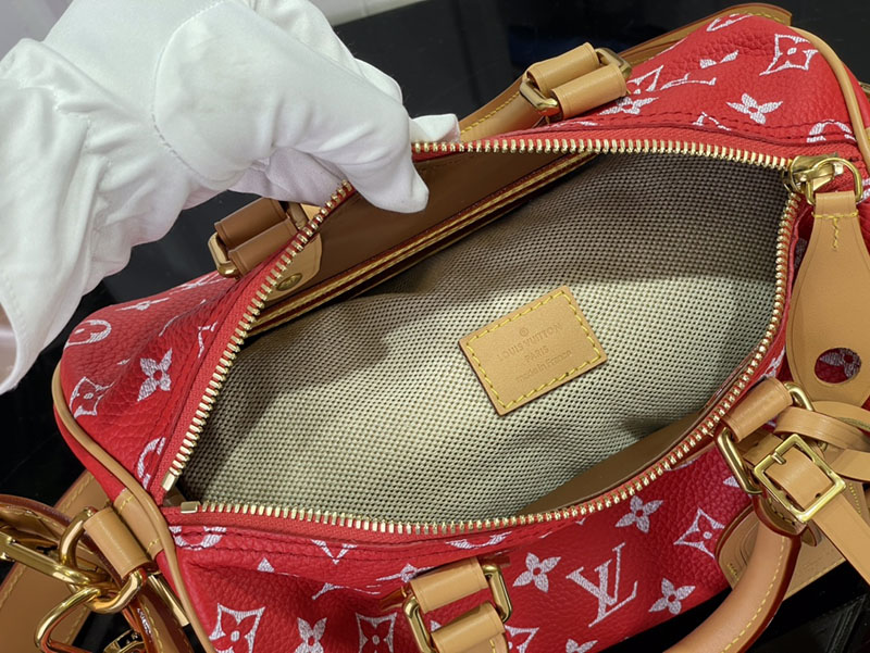 逸品 ルイヴィトン M24425 スピーディ P9 バンドリエール 25 レッド LOUIS VUITTON ボストンバッグ - 画像 (2)