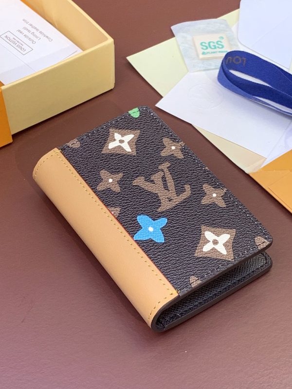 LOUIS VUITTON ルイヴィトン M83337 オーガナイザー・ドゥ ポッシュ チョコレート ルイヴィトン カードケース 財布代わり - 画像 (7)