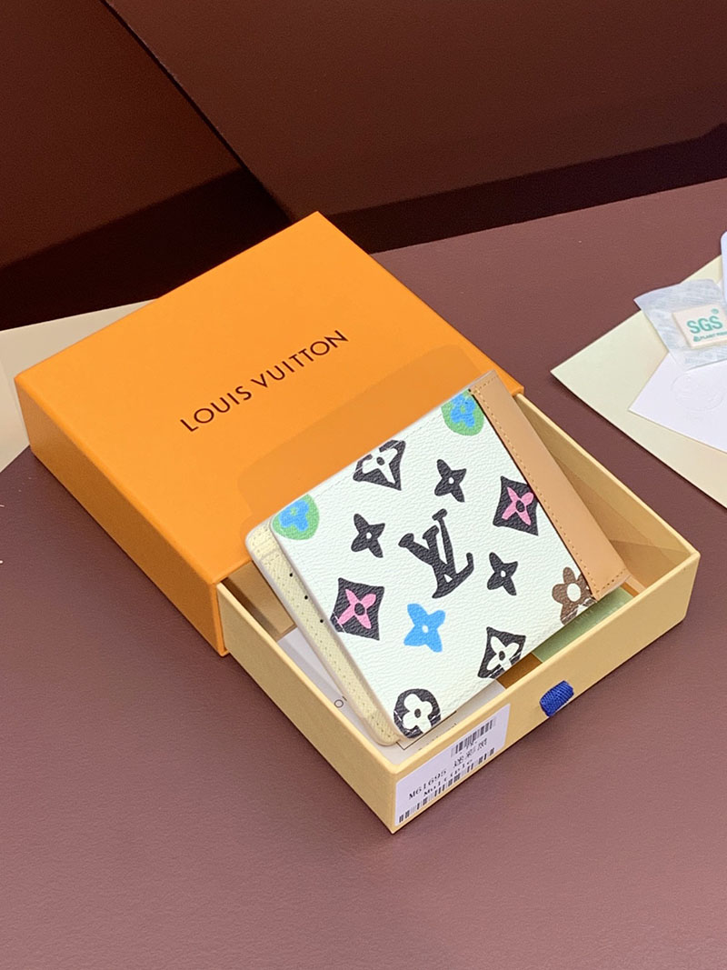 ルイヴィトン アウトレット 店舗 ポルトフォイユ・ミュルティプル モノグラム・クラギー lv301920 ルイヴィトン 財布 二つ折り 小銭入れあり - 画像 (9)