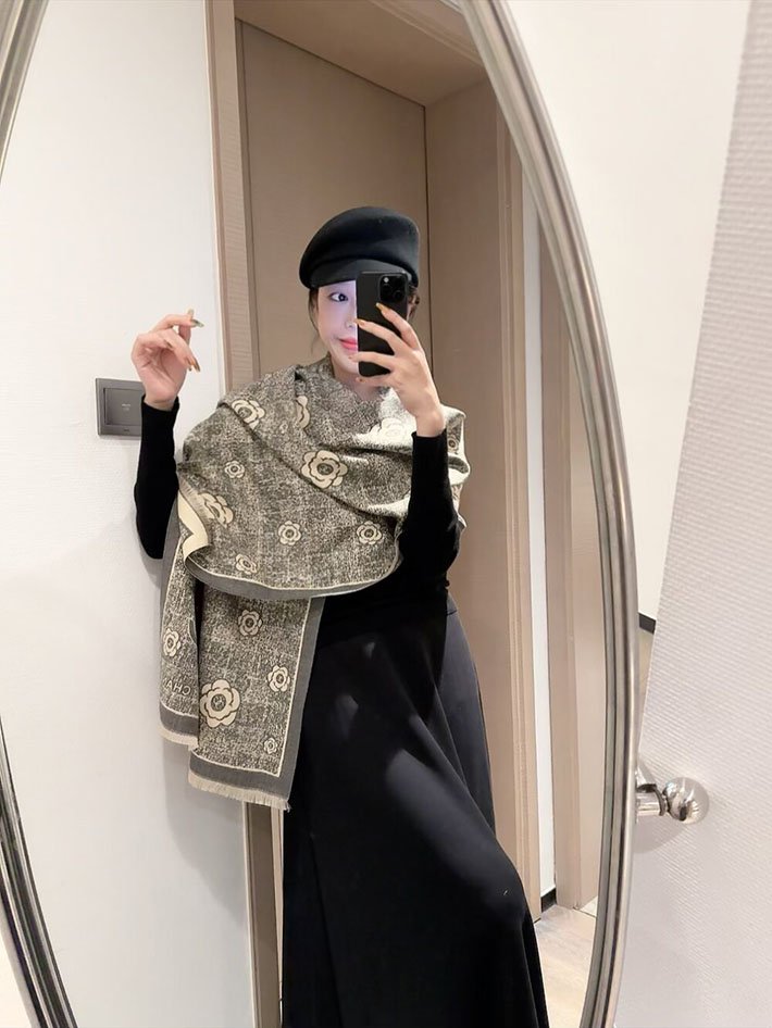 最高級シャネルスーパーコピー CHANEL マフラー レディース 大判 ストール フリンジ ココマーク CCマーク cc25103010 シャネル マフラー レディース - 画像 (6)