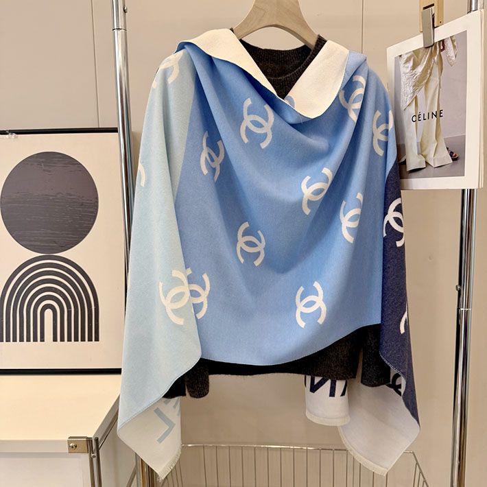 最高級シャネルスーパーコピー CHANEL カシミヤ ウールブレンド 大判 ストール フリンジ ココマーク CCマーク cc25103012 マフラーシャネルレディース - 画像 (7)