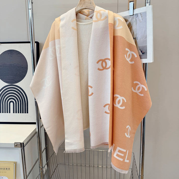 最高級シャネルスーパーコピー CHANEL カシミヤ ウールブレンド 大判 ストール フリンジ ココマーク CCマーク cc25103013 シャネル マフラー 値段 - 画像 (7)