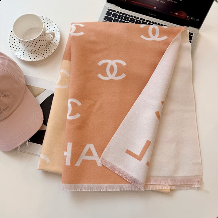 最高級シャネルスーパーコピー CHANEL カシミヤ ウールブレンド 大判 ストール フリンジ ココマーク CCマーク cc25103013 シャネル マフラー 値段 - 画像 (6)