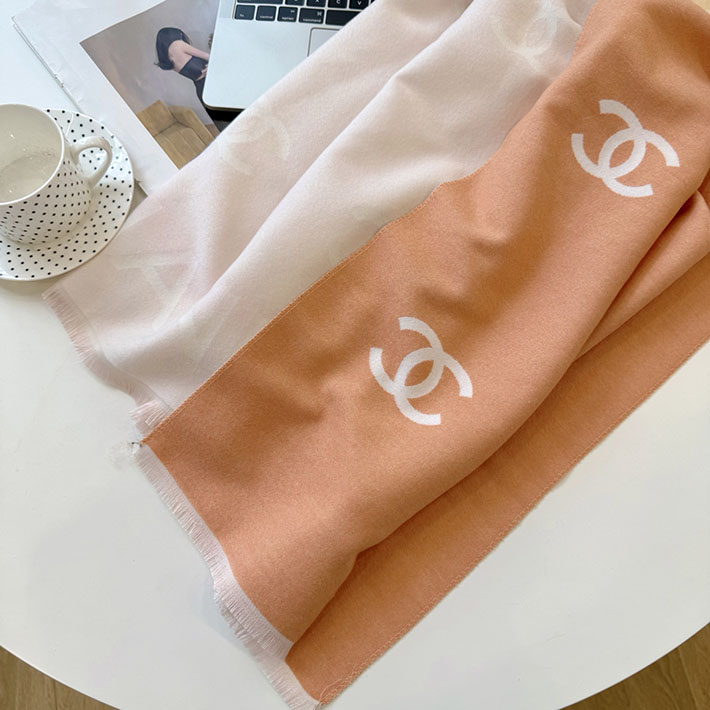 最高級シャネルスーパーコピー CHANEL カシミヤ ウールブレンド 大判 ストール フリンジ ココマーク CCマーク cc25103013 シャネル マフラー 値段 - 画像 (5)