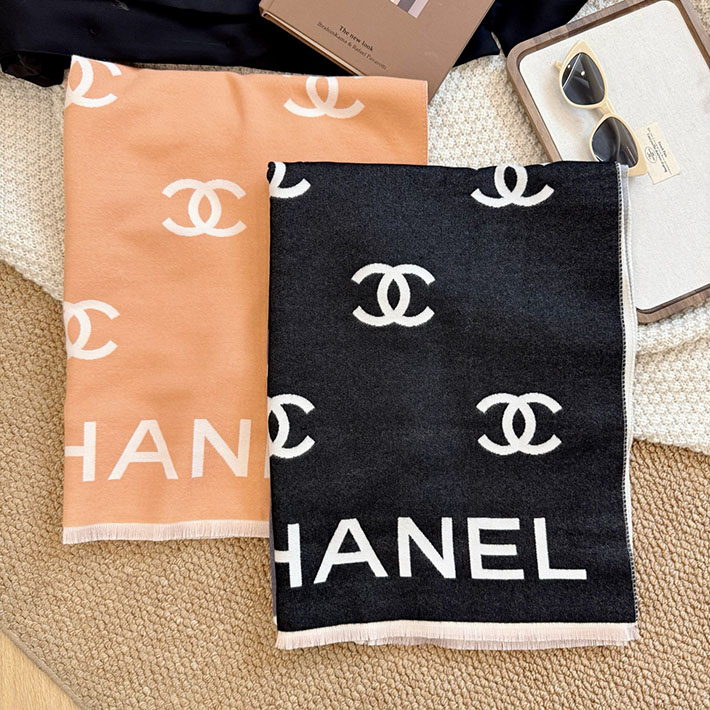 最高級シャネルスーパーコピー CHANEL カシミヤ ウールブレンド 大判 ストール フリンジ ココマーク CCマーク cc25103013 シャネル マフラー 値段 - 画像 (2)