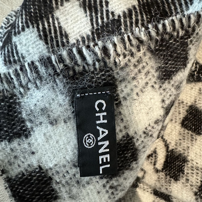 最高級シャネルスーパーコピー CHANEL マフラー レディース チェック 柄 レトロ フリンジ ネックウォーマー ショール cc25103016 レディース シャネル マフラー 公式 - 画像 (3)