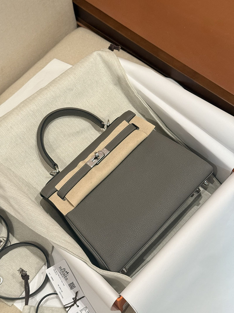 エルメスコピー HERMES ケリー25 内縫い グリメイヤー トゴ シルバー金具 2524018 ケリー25 定価 - 画像 (2)