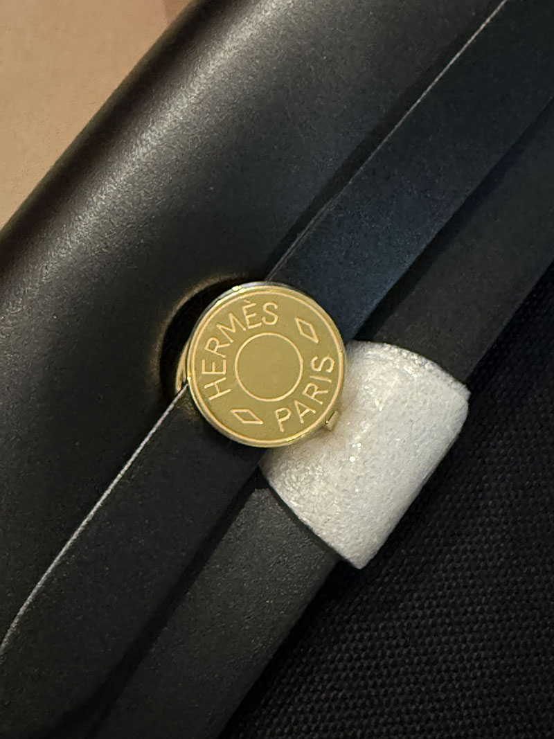 エルメスコピー HERMES エールバッグジップ 31 PM 黒 ブラック トワルアッシュ ゴールド金具 2524021 エールバッグジップ31 定価 - 画像 (5)