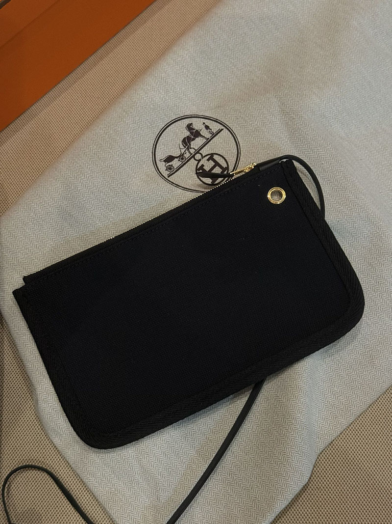 エルメスコピー HERMES エールバッグジップ 31 PM 黒 ブラック トワルアッシュ ゴールド金具 2524021 エールバッグジップ31 定価 - 画像 (2)