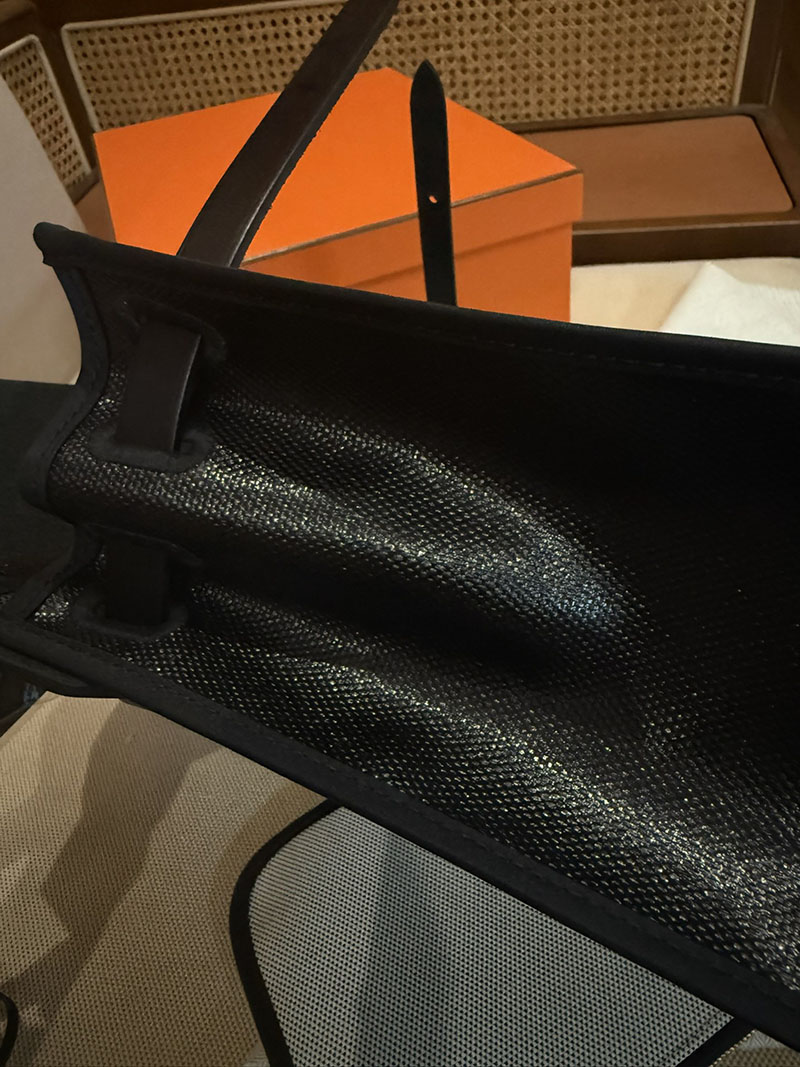 エルメスコピー HERMES エールバッグジップ 31 PM 黒 ブラック/グレー トワルアッシュ ゴールド金具 2524022 エールバッグジップ31 定価 - 画像 (11)