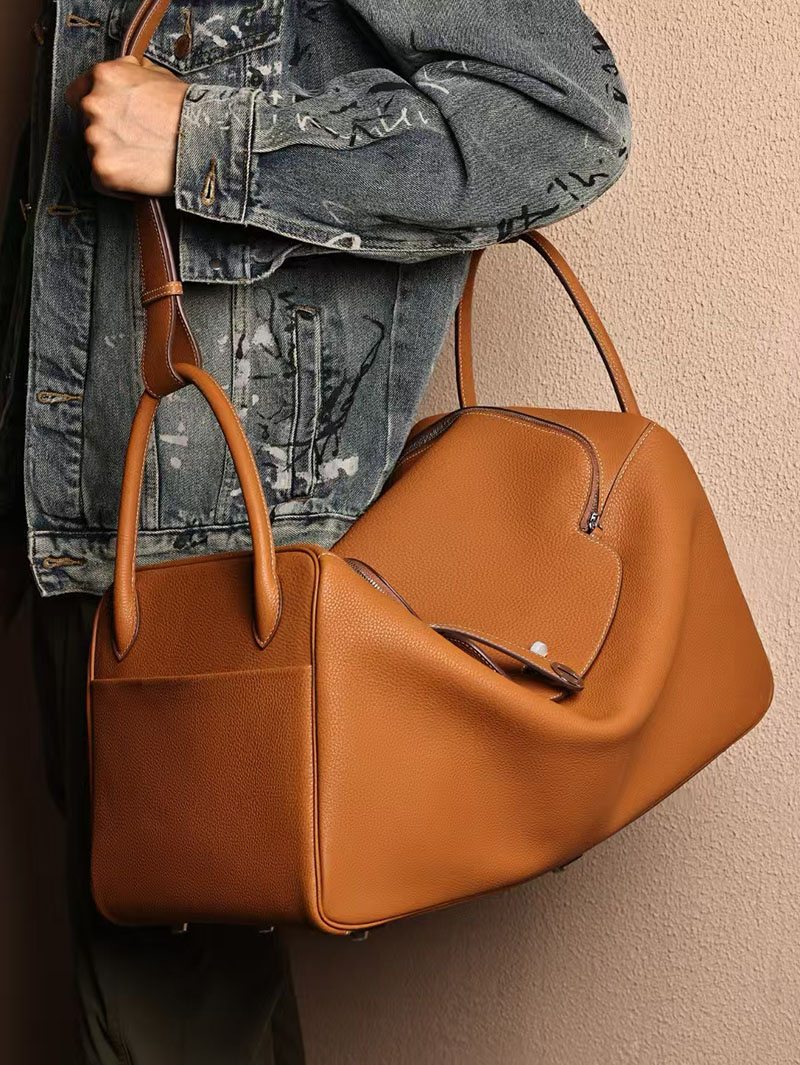 エルメス リンディ メンズ HERMES リンディ45 セサミ トゴ シルバー金具 2524023 エルメス メンズ ショルダーバッグ - 画像 (6)