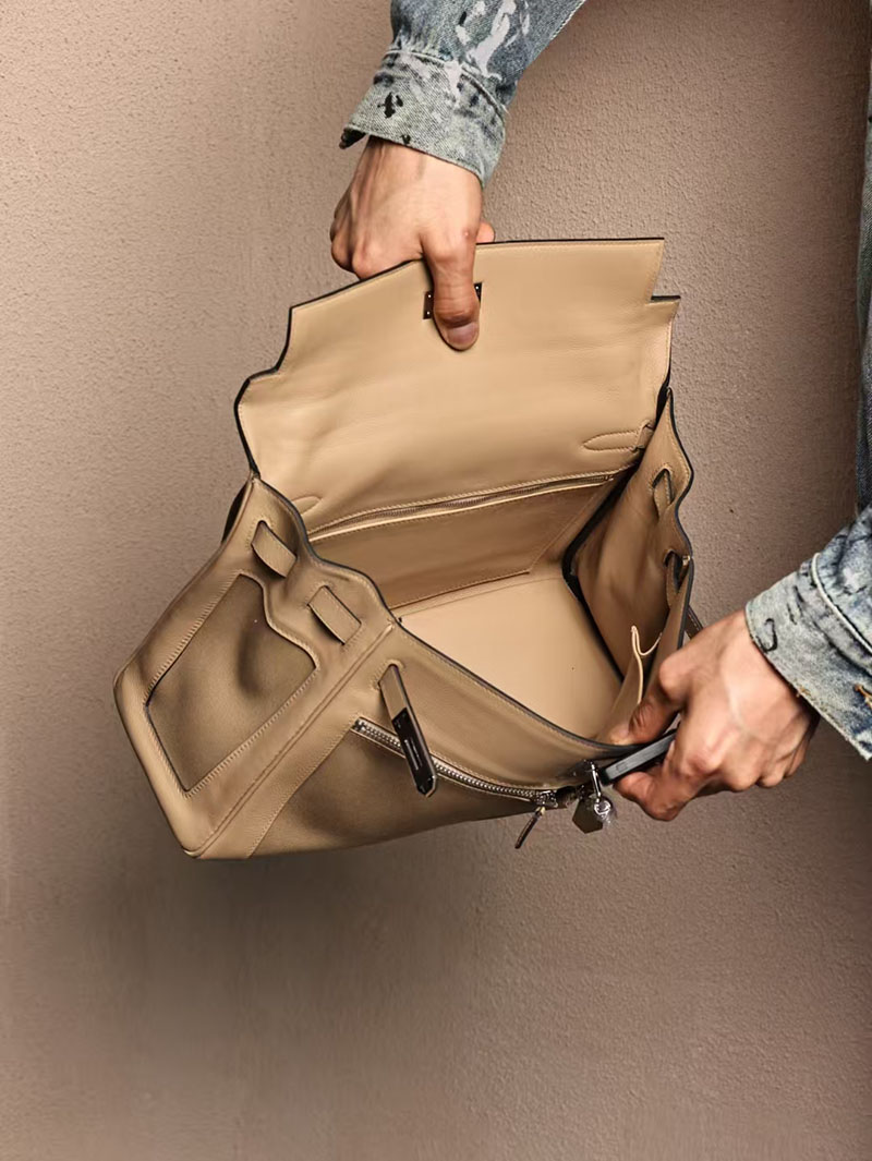 エルメスコピー HERMES ケリーラキ32/内縫 トレンチ スイフト/トワル シルバー金具 2524058 - 画像 (8)