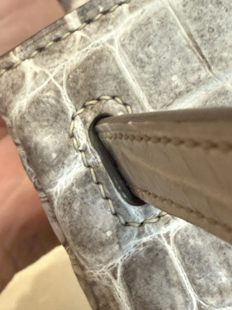 エルメスコピー HERMES ケリー25 内縫い ヒマラヤ クロコダイル ニロティカスマット ゴールド金具 2524062 - 画像 (22)