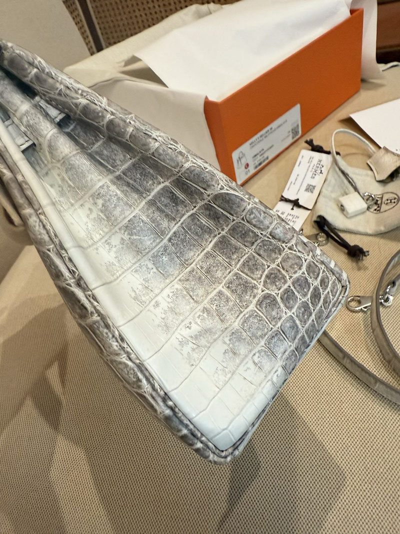 エルメスコピー HERMES ケリー25 内縫い ヒマラヤ クロコダイル ニロティカスマット ゴールド金具 2524062 - 画像 (20)