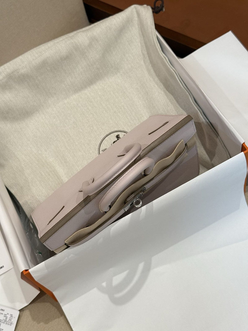 エルメスコピー バーキン25 定価 HERMES バーキン25 セリエ モーヴペール ヴォーエプソン シルバー金具 2524081 - 画像 (5)