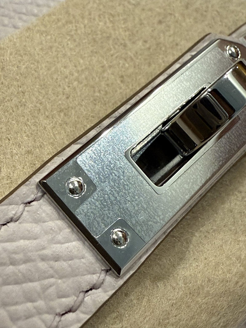 エルメスコピー バーキン25 定価 HERMES バーキン25 セリエ モーヴペール ヴォーエプソン シルバー金具 2524081 - 画像 (4)