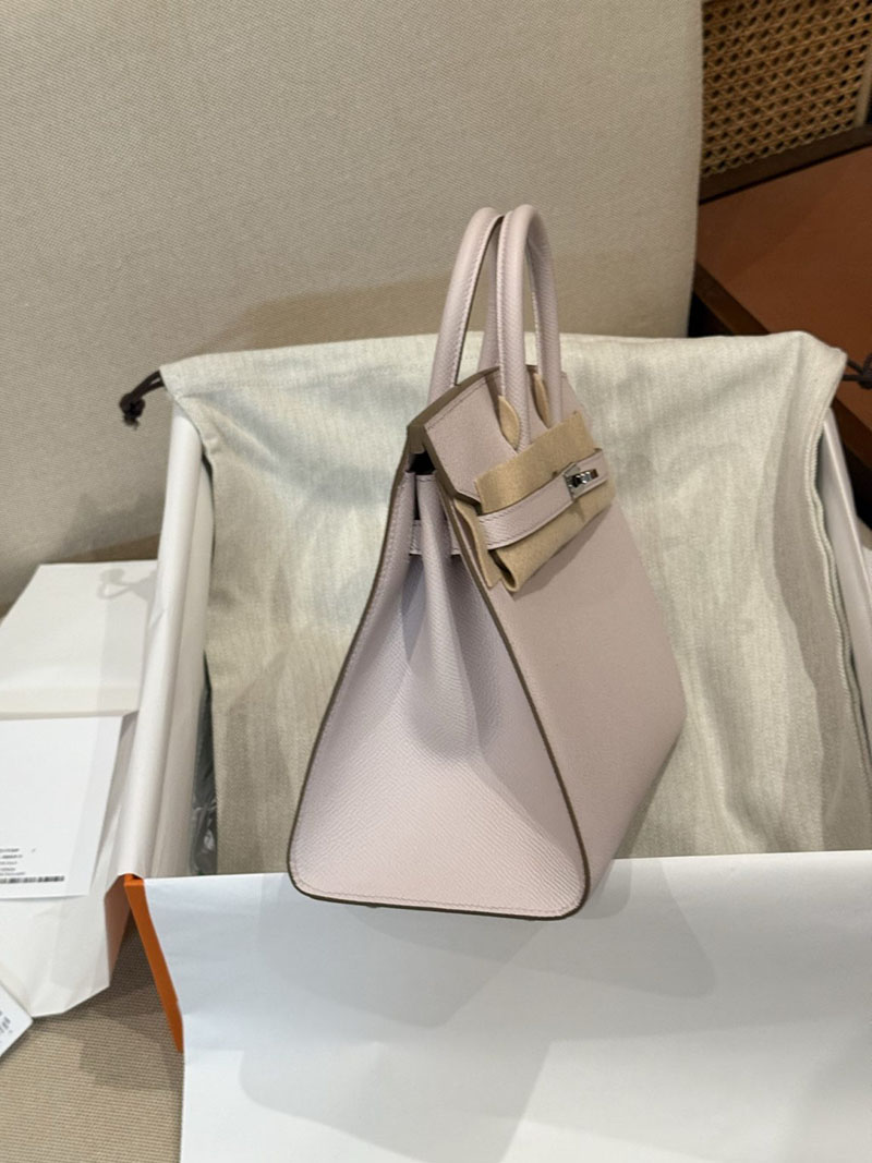 エルメスコピー バーキン25 定価 HERMES バーキン25 セリエ モーヴペール ヴォーエプソン シルバー金具 2524081 - 画像 (2)