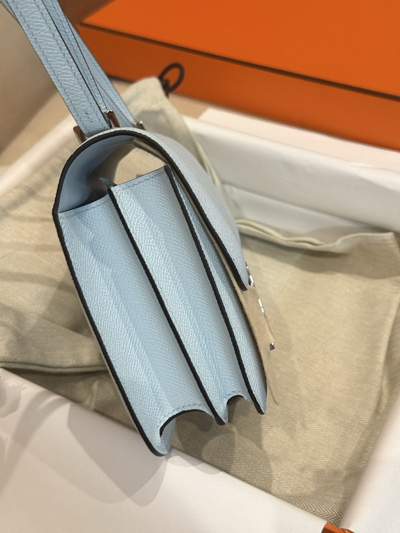エルメスコピー コンスタンスミニ 定価 HERMES コンスタンス3 ミニ ブルーブリュム ヴォーエプソン シルバー金具 2524089 - 画像 (8)