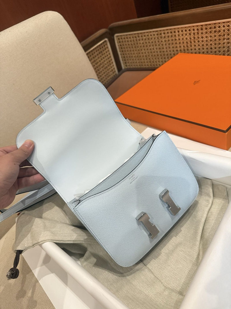 エルメスコピー コンスタンスミニ 定価 HERMES コンスタンス3 ミニ ブルーブリュム ヴォーエプソン シルバー金具 2524089 - 画像 (3)