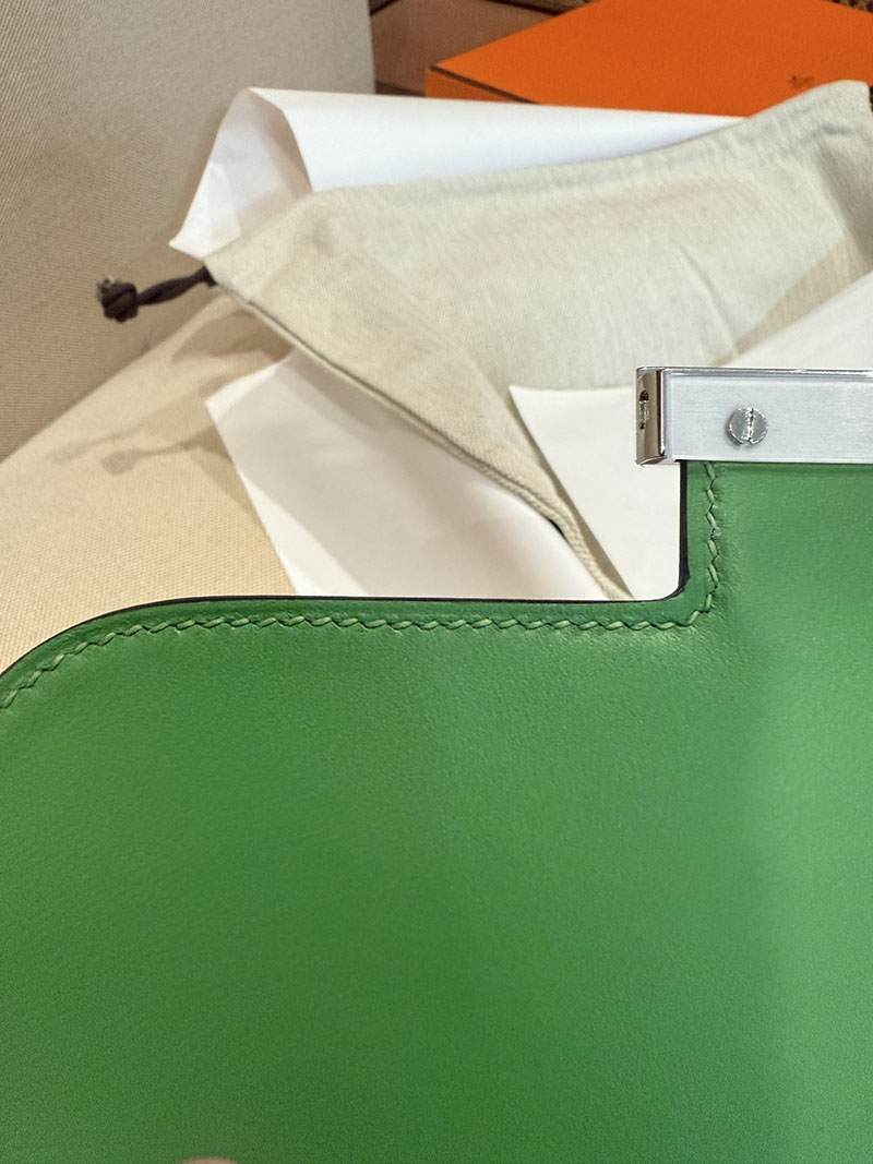 エルメスコピー コンスタンスミニ 定価 HERMES コンスタンス3 ミニ ヴェールユッカ ヴォーエプソン シルバー金具 2524090 - 画像 (8)