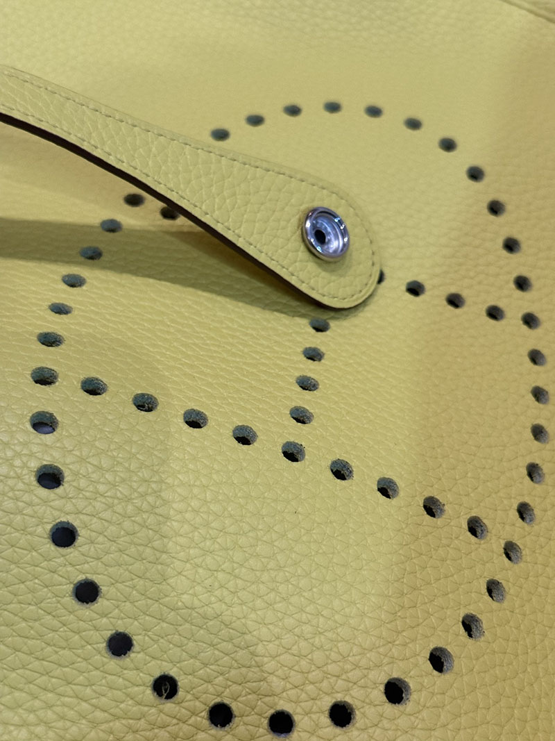 エルメスコピー エヴリン pm 定価 HERMES エヴリン 29 PM ライム トリヨンクレマンス シルバー金具 2524098 - 画像 (9)