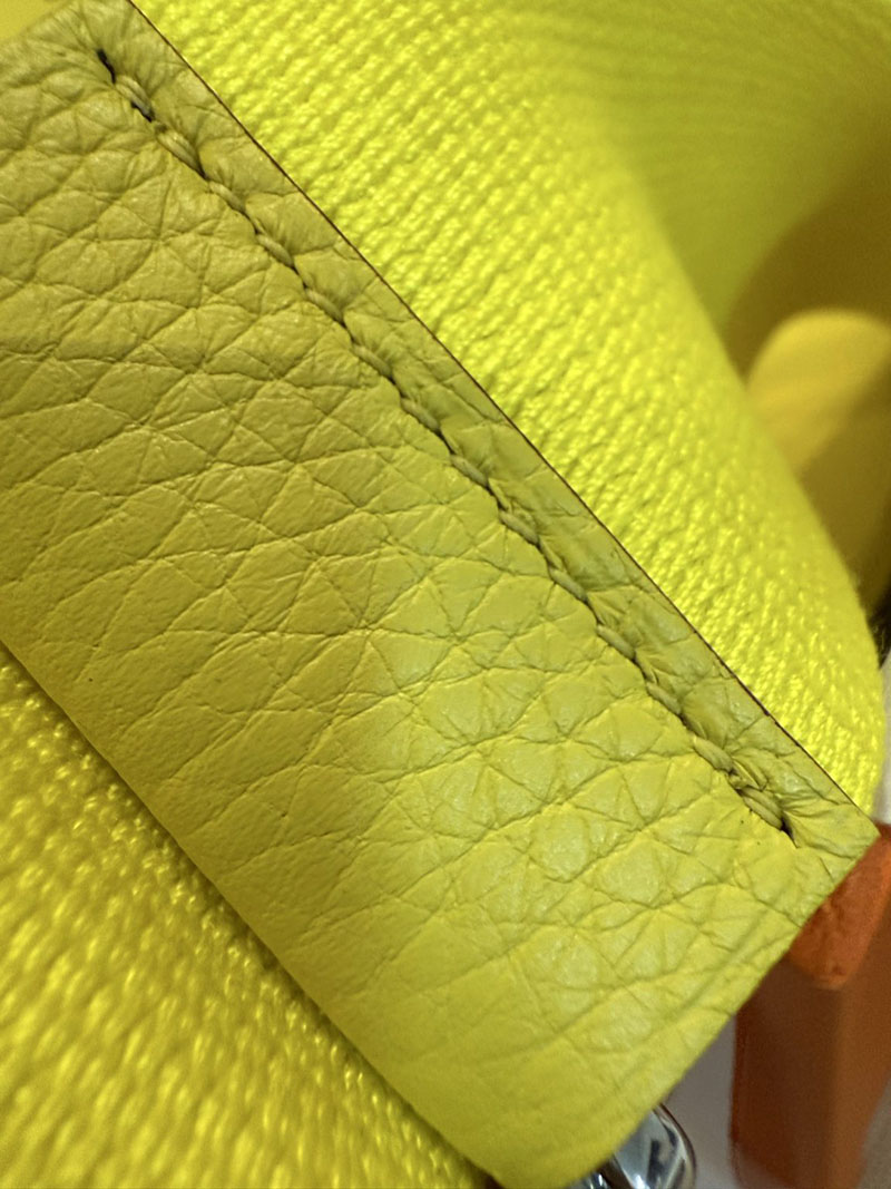 エルメスコピー エヴリン pm 定価 HERMES エヴリン 29 PM ライム トリヨンクレマンス シルバー金具 2524098 - 画像 (3)