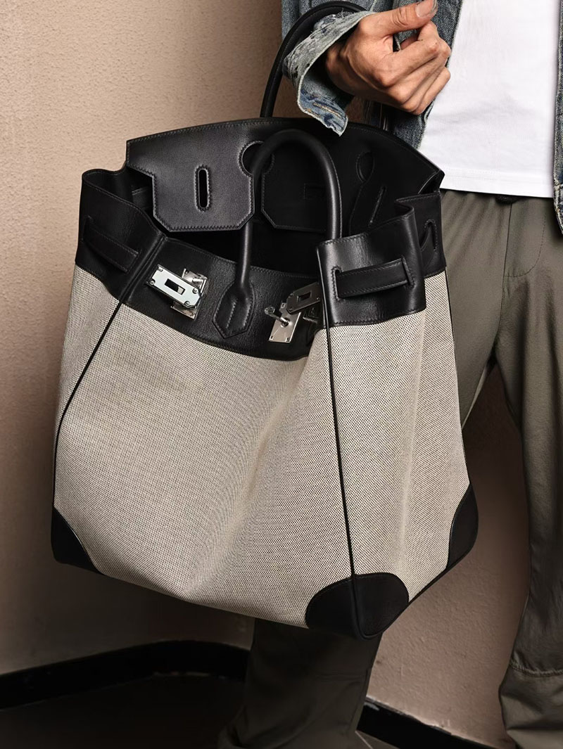エルメスコピー オータクロア 定価 HERMES オータクロア40 黒 ブラック トワルアッシュ/スイフト シルバー金具 2524108 - 画像 (2)