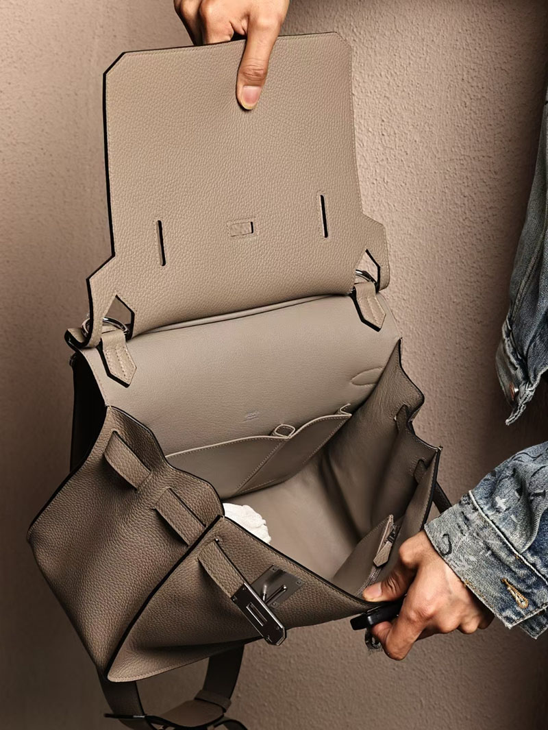 エルメスコピー メンズバッグ HERMES ジプシエール 34 グリアスファルト トリヨンクレマンス シルバー金具 2524114 - 画像 (2)
