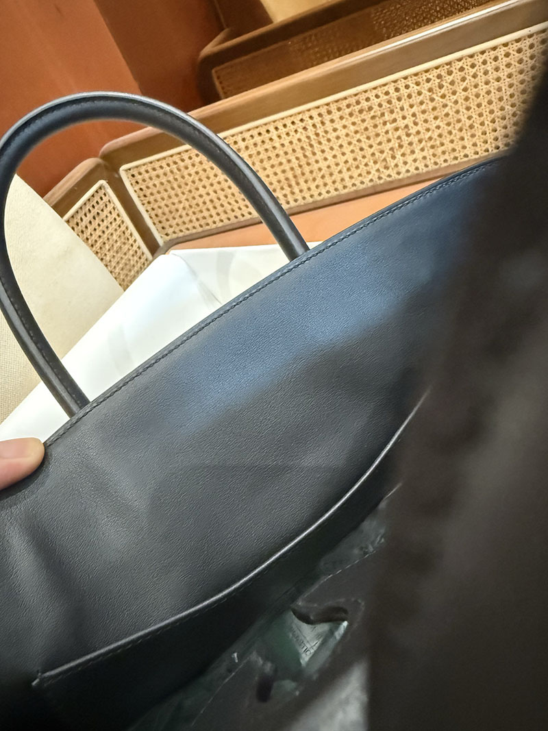 エルメスコピー バーキン30 定価 HERMES バーキン30 カーゴ 黒 ブラック スイフト/トワルアッシュ シルバー金具 2524120 - 画像 (18)